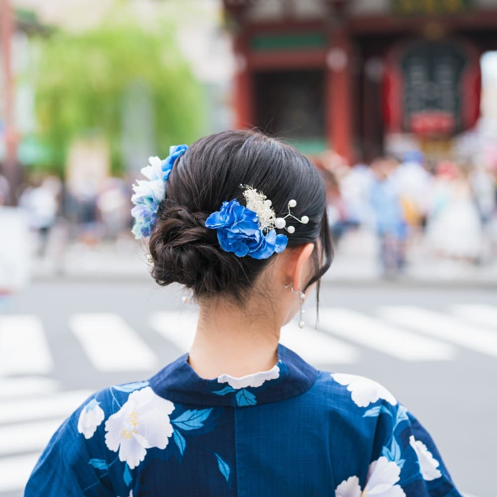 モダンな編みおろしスタイル